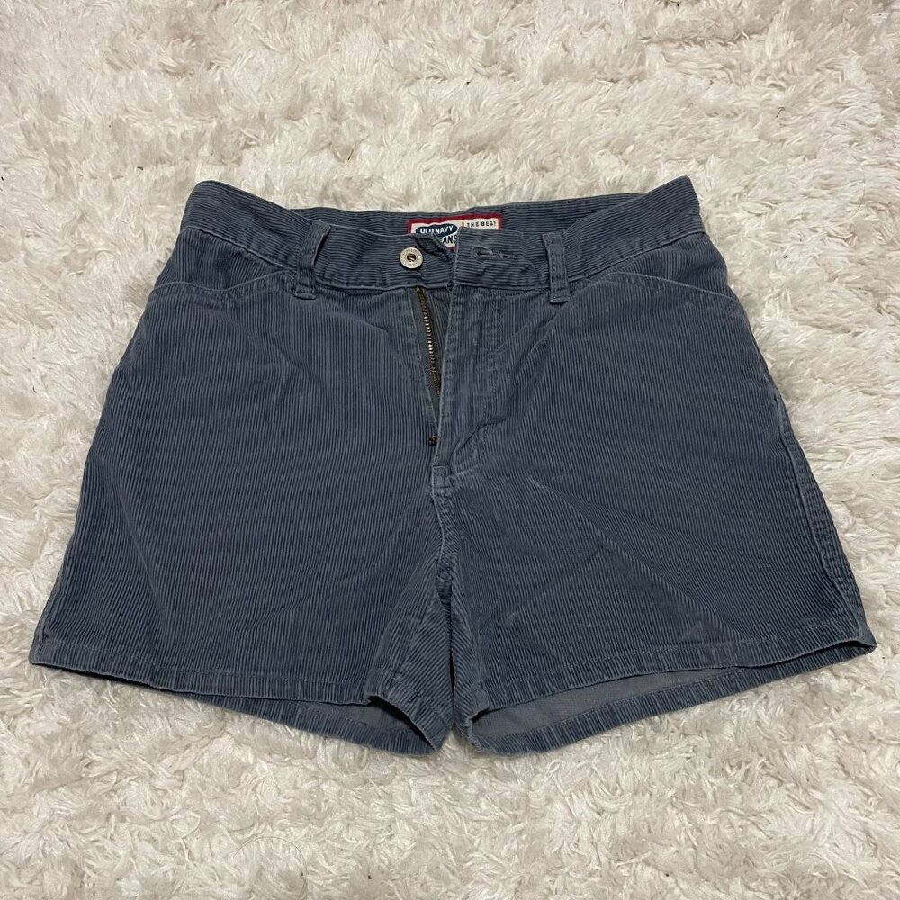 OLD NAVY BLUE JEANS Womens Size 4 Grey Corduroy Shorts